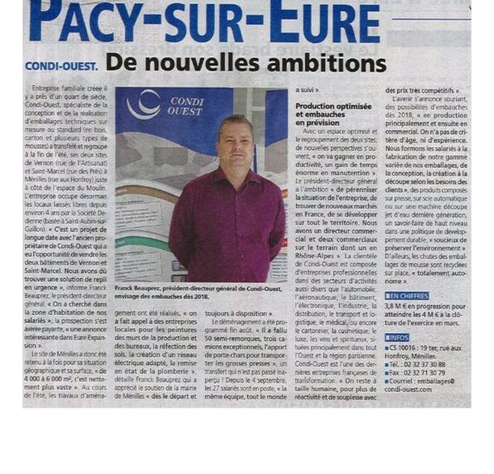 CONDI OUEST dans la presse